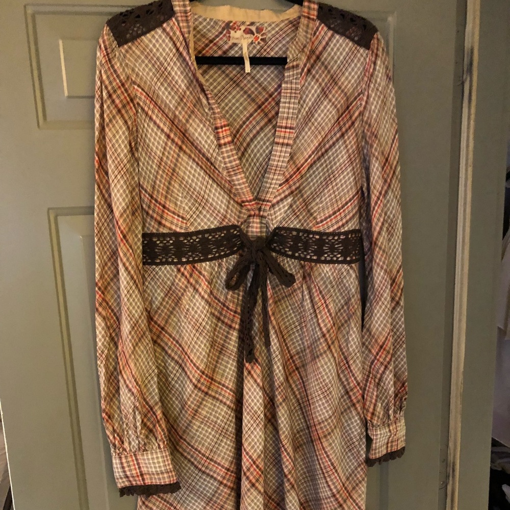 Free People plaid dress